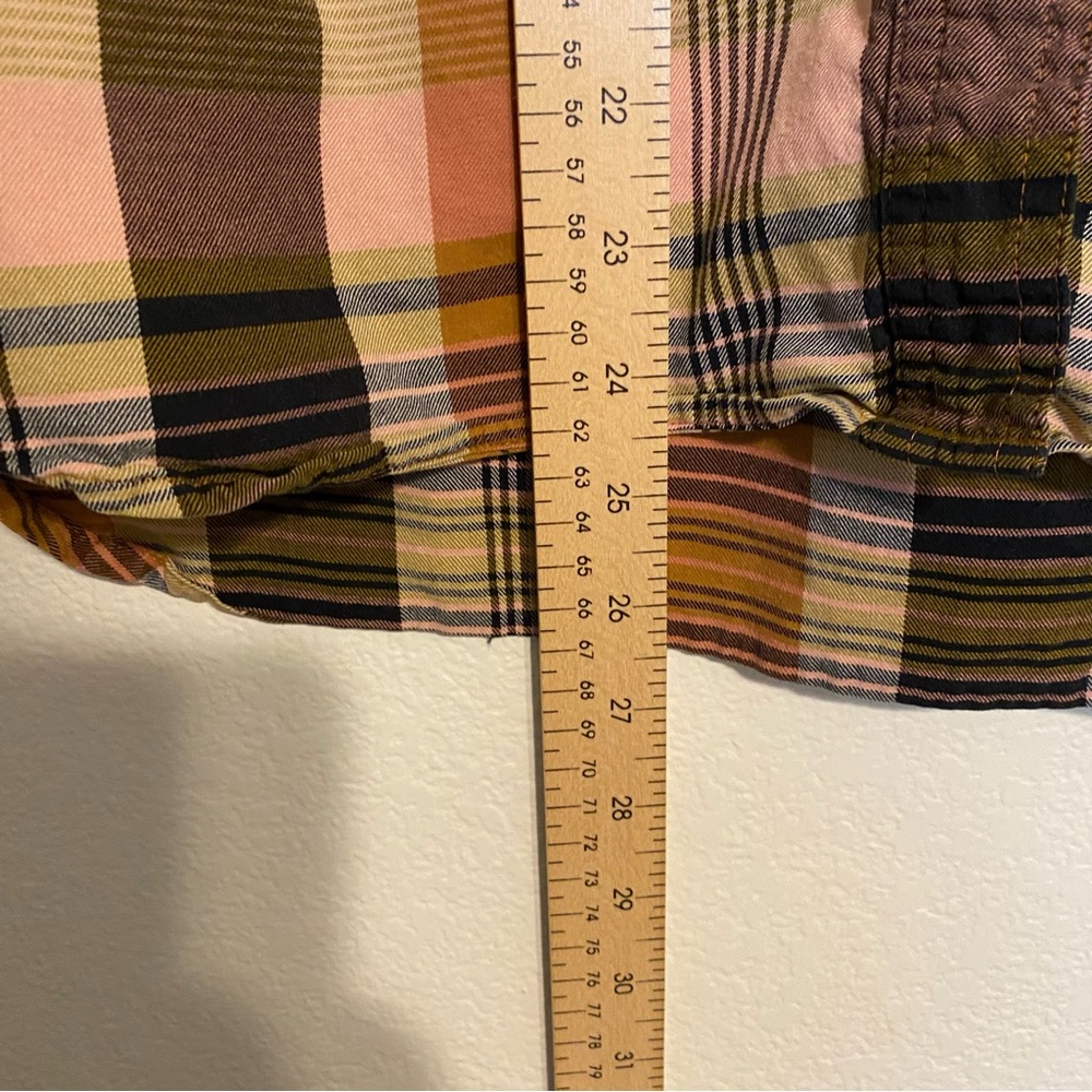 NWOT Madewell Cotton Classic Ex-Boyfriend Shirt in Seconda Plaid - Picture 14 of 15